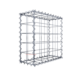 Gabion50 cm x 50 cm x 20 cm (L x H x D), mesh size 10 cm x 10 cm, spiral
