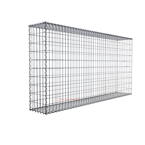 Gabion200 cm x 100 cm x 30 cm (L x H x D), mesh size 5 cm x 10 cm, spiral
