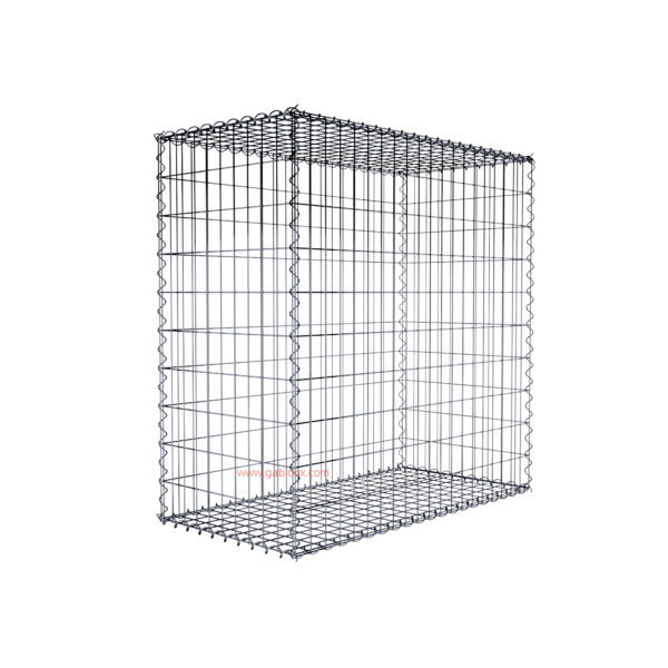 Gabion100 cm x 100 cm x 50 cm (L x H x D), mesh size 5 cm x 10 cm, spiral