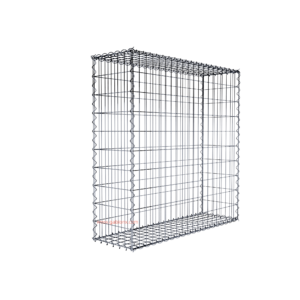 Gabion100 cm x 100 cm x 30 cm (L x H x D), mesh size 5 cm x 10 cm, spiral