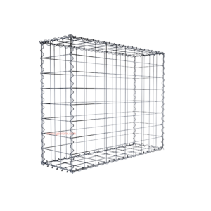 Gabion100 cm x 80 cm x 30 cm (L x H x D), mesh size 10 cm x 10 cm, spiral