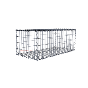 Gabion100 cm x 40 cm x 50 cm (L x H x D), mesh size 5 cm x 10 cm, spiral