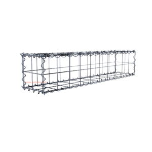 Gabion100 cm x 20 cm x 20 cm (L x H x D), mesh size 10 cm x 10 cm, spiral