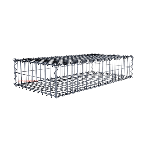 Gabion100 cm x 20 cm x 50 cm (L x H x D), mesh size 5 cm x 10 cm, spiral