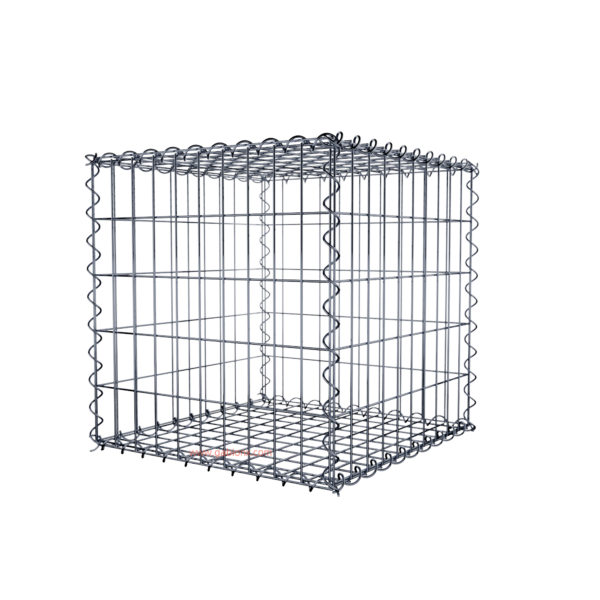 Gabion50 cm x 50 cm x 50 cm (L x H x D), mesh size 5 cm x 10 cm, spiral