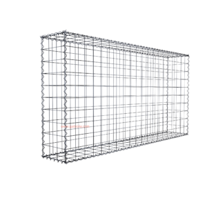 Gabion200 cm x 100 cm x 30 cm (L x H x D), mesh size 10 cm x 10 cm, spiral
