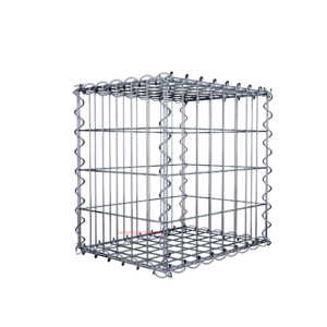 Gabion40 cm x 40 cm x 30 cm (L x H x D), mesh size 5 cm x 10 cm, spiral