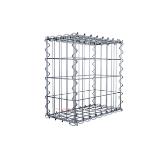 Gabion40 cm x 40 cm x 20 cm (L x H x D), mesh size 5 cm x 10 cm, spiral