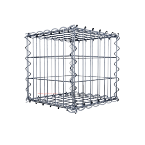 Gabion30 cm x 30 cm x 30 cm (L x H x D), mesh size 5 cm x 10 cm, spiral