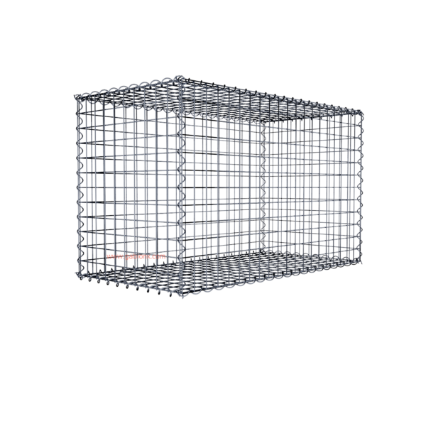 Gabion100 cm x 60 cm x 50 cm (L x H x D), mesh size 5 cm x 5 cm, spiral
