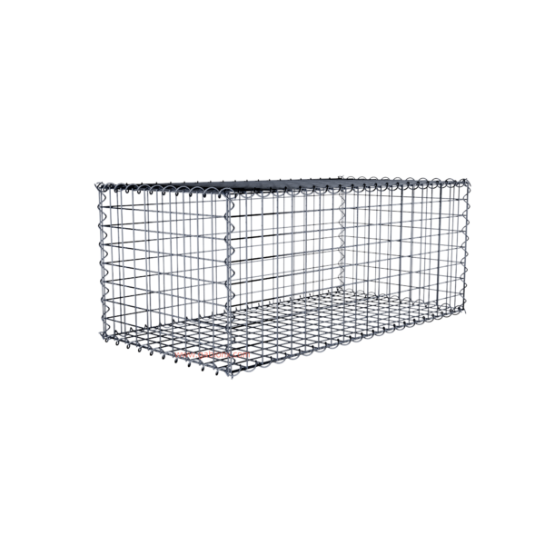 Gabion100 cm x 40 cm x 50 cm (L x H x D), mesh size 5 cm x 5 cm, spiral