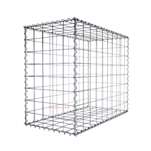 Gabion100 cm x 80 cm x 50 cm (L x H x D), mesh size 10 cm x 10 cm, spiral