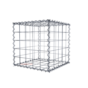 Gabion50 cm x 50 cm x 50 cm (L x H x D), mesh size 10 cm x 10 cm, spiral
