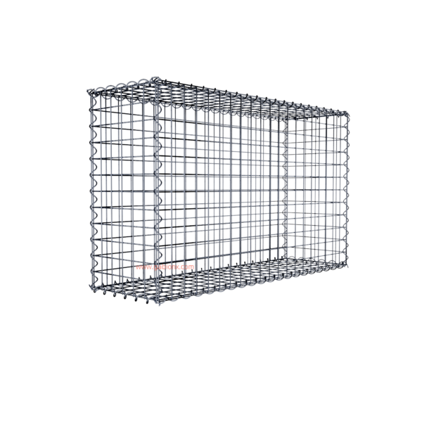 Gabion100 cm x 60 cm x 30 cm (L x H x D), mesh size 5 cm x 5 cm, spiral