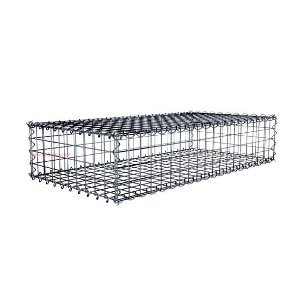 Gabion100 cm x 20 cm x 50 cm (L x H x D), mesh size 5 cm x 5 cm, spiral
