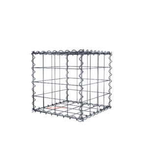 Gabion40 cm x 40 cm x 40 cm (L x H x D), mesh size 10 cm x 10 cm, spiral