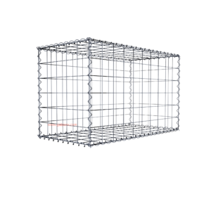 Gabion100 cm x 60 cm x 50 cm (L x H x D), mesh size 10 cm x 10 cm, spiral