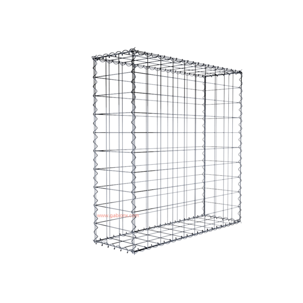 Gabion100 cm x 100 cm x 30 cm (L x H x D), mesh size 10 cm x 10 cm, spiral