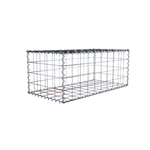 Gabion100 cm x 40 cm x 50 cm (L x H x D), mesh size 10 cm x 10 cm, spiral