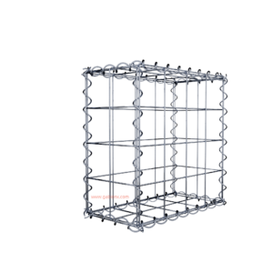 Gabion40 cm x 40 cm x 20 cm (L x H x D), mesh size 10 cm x 10 cm, spiral
