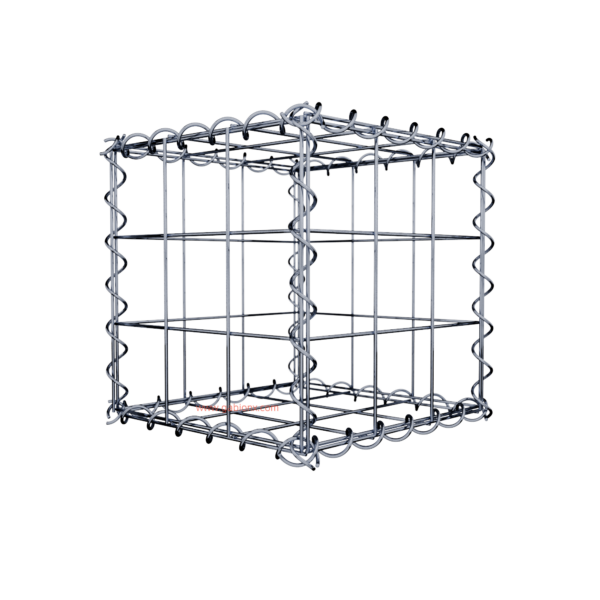 Gabion30 cm x 30 cm x 30 cm (L x H x D), mesh size 10 cm x 10 cm, spiral