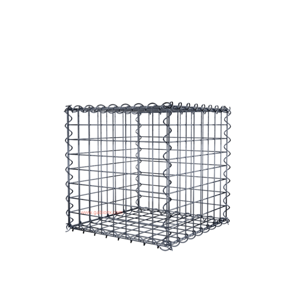 Gabion40 cm x 40 cm x 40 cm (L x H x D), mesh size 5 cm x 5 cm, spiral