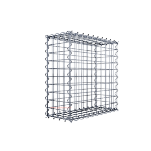 Gabion50 cm x 50 cm x 20 cm (L x H x D), mesh size 5 cm x 5 cm, spiral