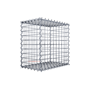 Gabion50 cm x 50 cm x 30 cm (L x H x D), mesh size 5 cm x 5 cm, spiral