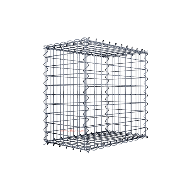 Gabion50 cm x 50 cm x 30 cm (L x H x D), mesh size 5 cm x 5 cm, spiral